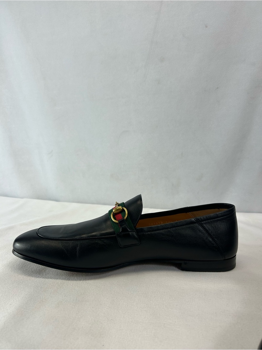 Gucci Web Brixton Leather Loafers - Picture 4 of 8